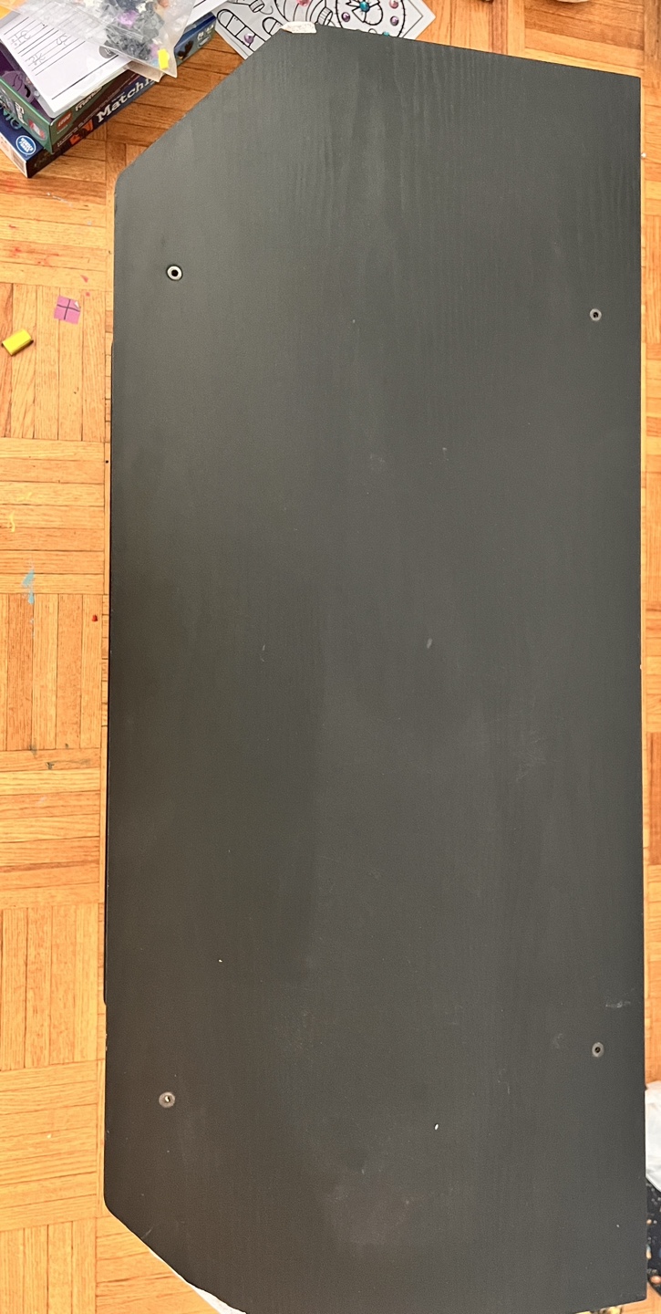 Black TV Stand with Two Shelves - photo 2