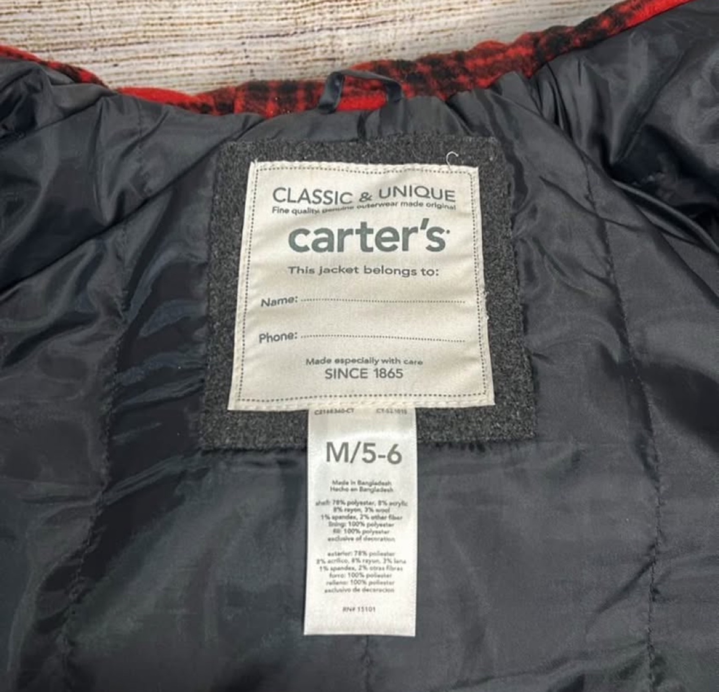 Carter's Children's Peacoat size 5/6 gray - photo 4