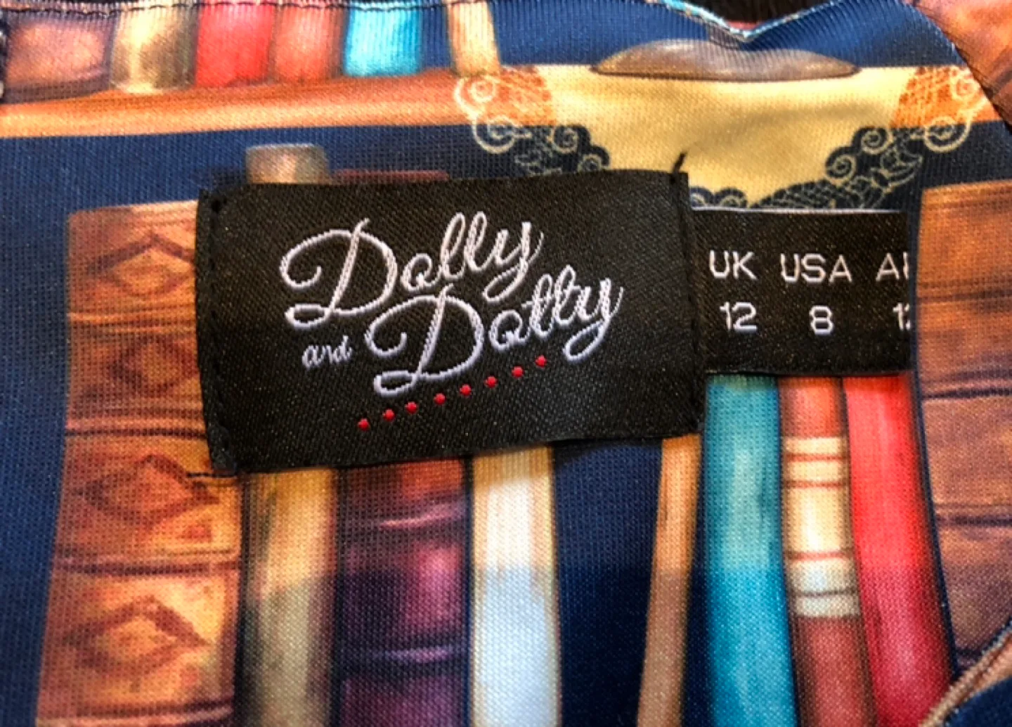 Dolly and Dotty Bookish Owl Print Dress Size 8 image indicator(4)