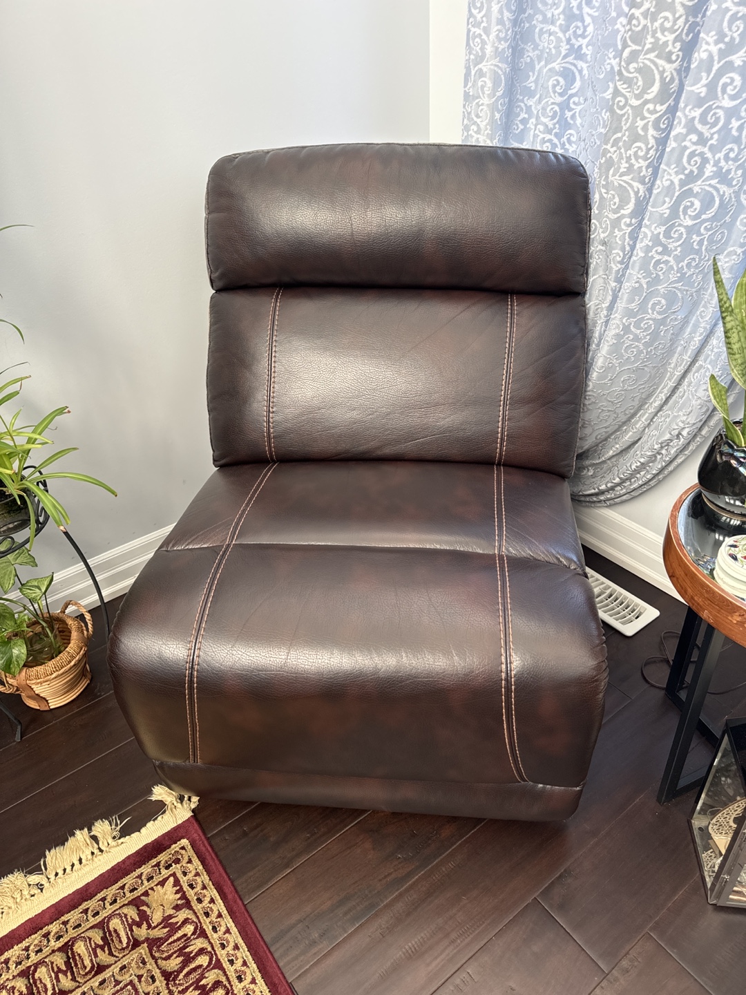 Brown Leather Recliner Chair (2)