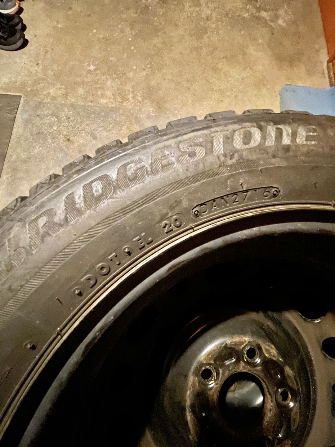 Bridgestone Winter Tires with Rims - Set of Four