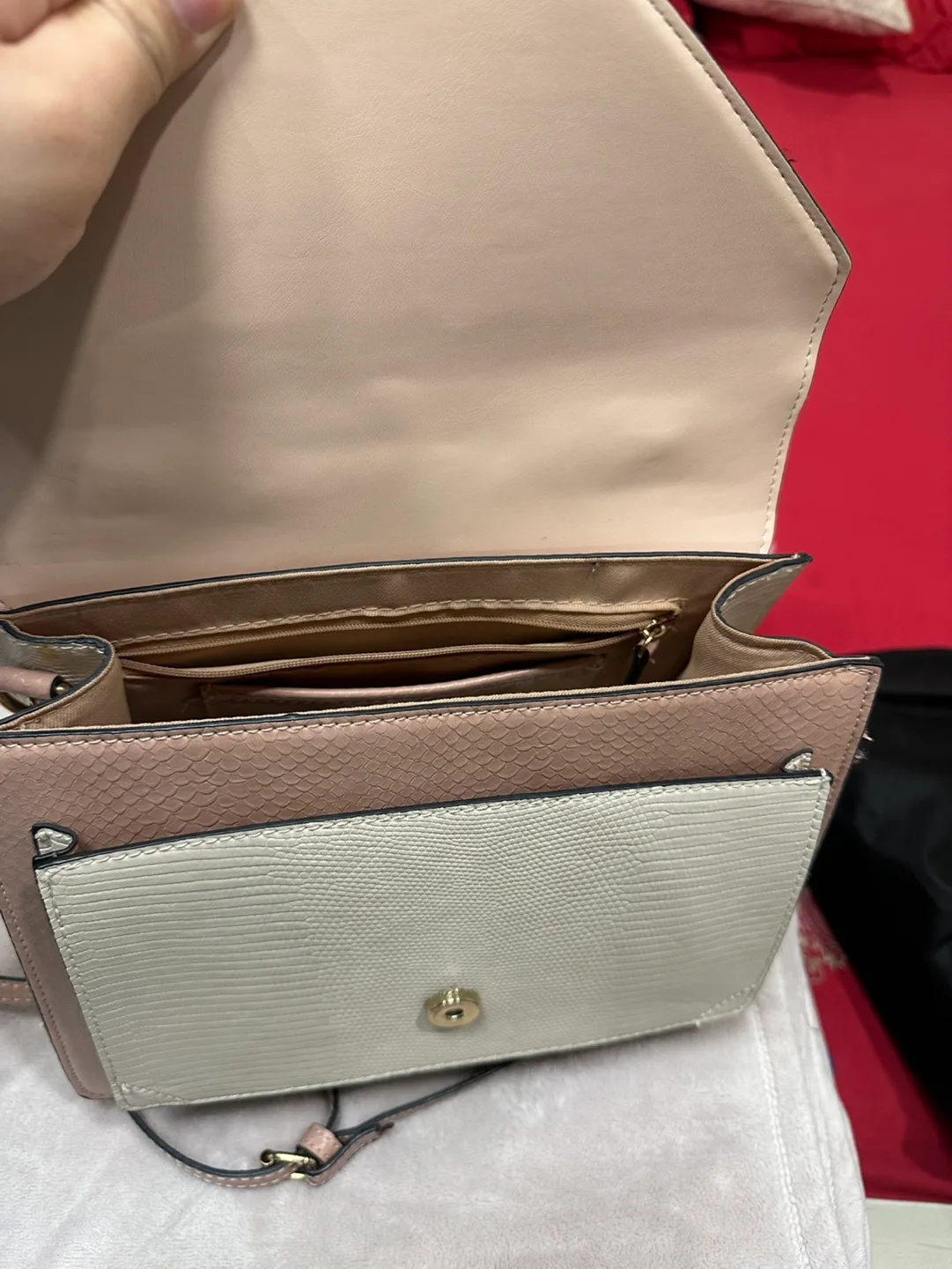 ALDO Snakeskin-Print Satchel image indicator(2)