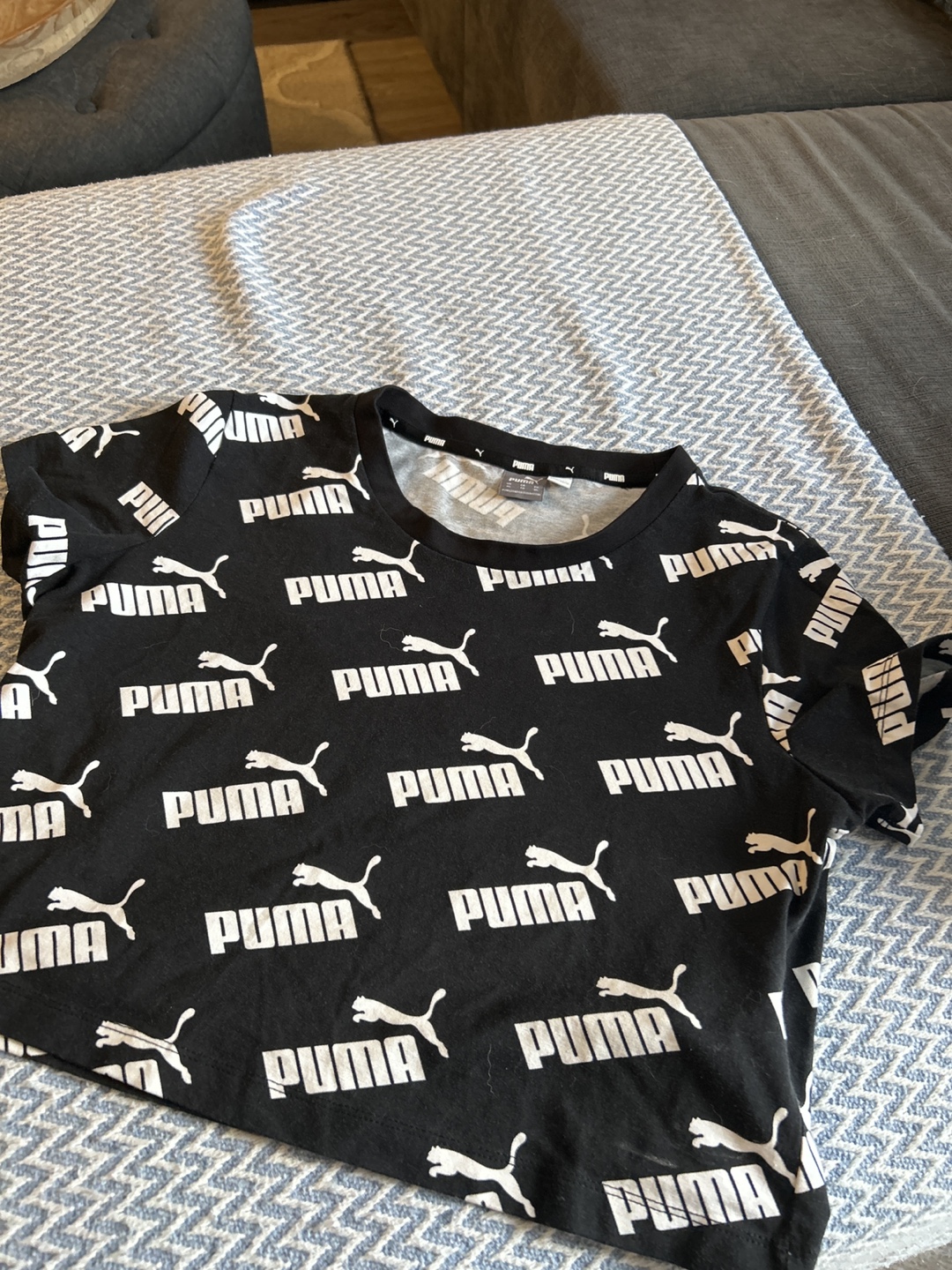 Puma Black and White Crop Top