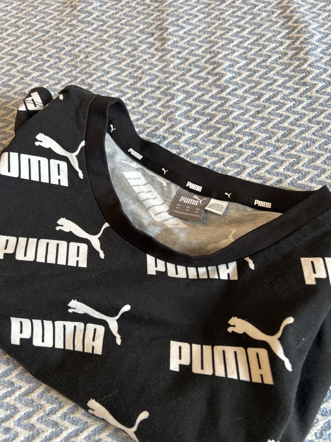 Puma Black and White Crop Top - photo 2