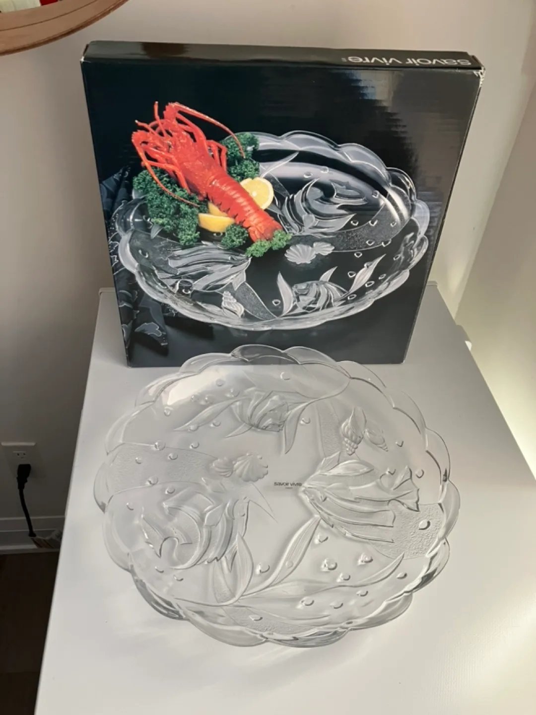 Savoir Vivre Glass Serving Platter (made in JAPAN) image indicator(5)