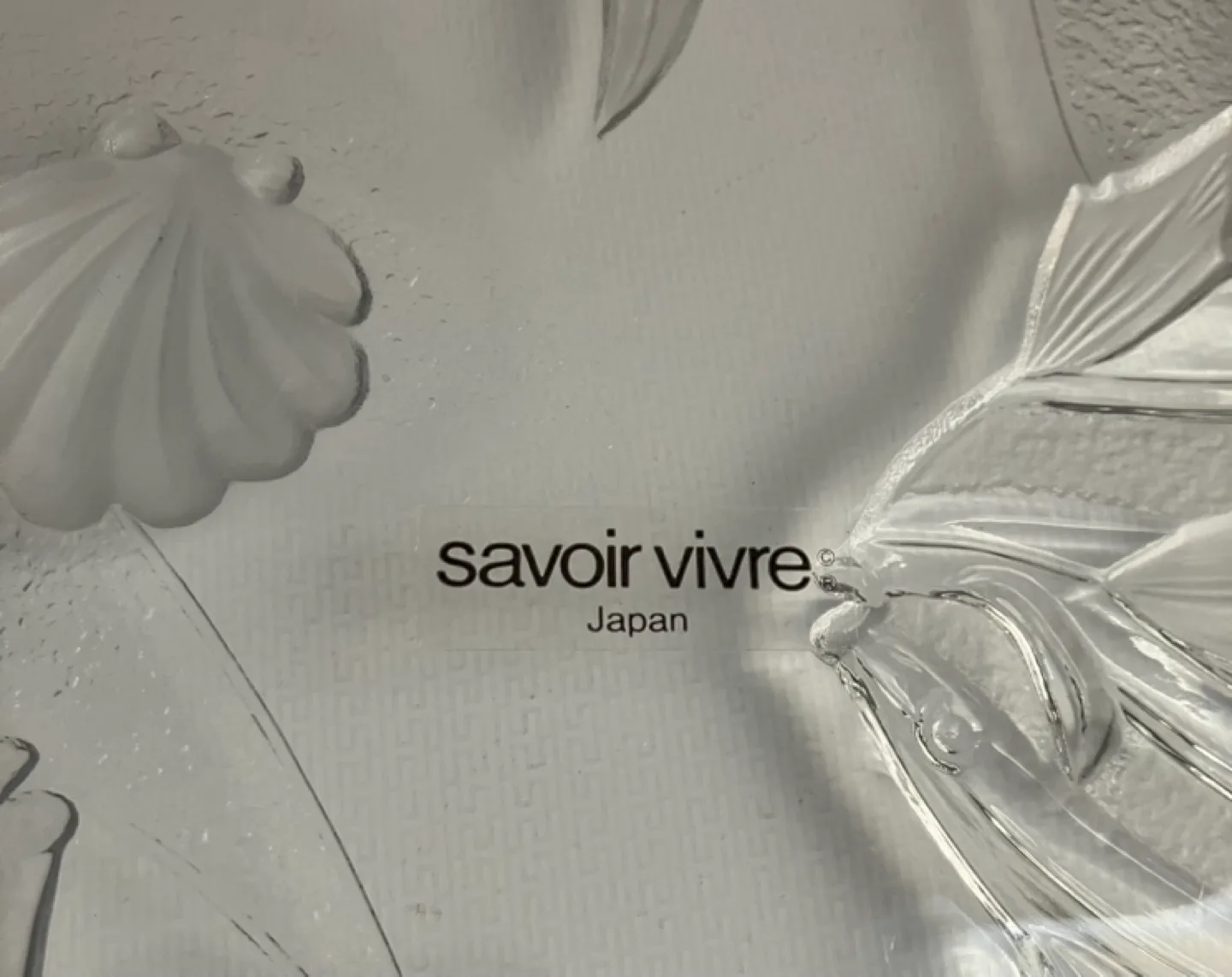 Savoir Vivre Glass Serving Platter (made in JAPAN) image indicator(2)