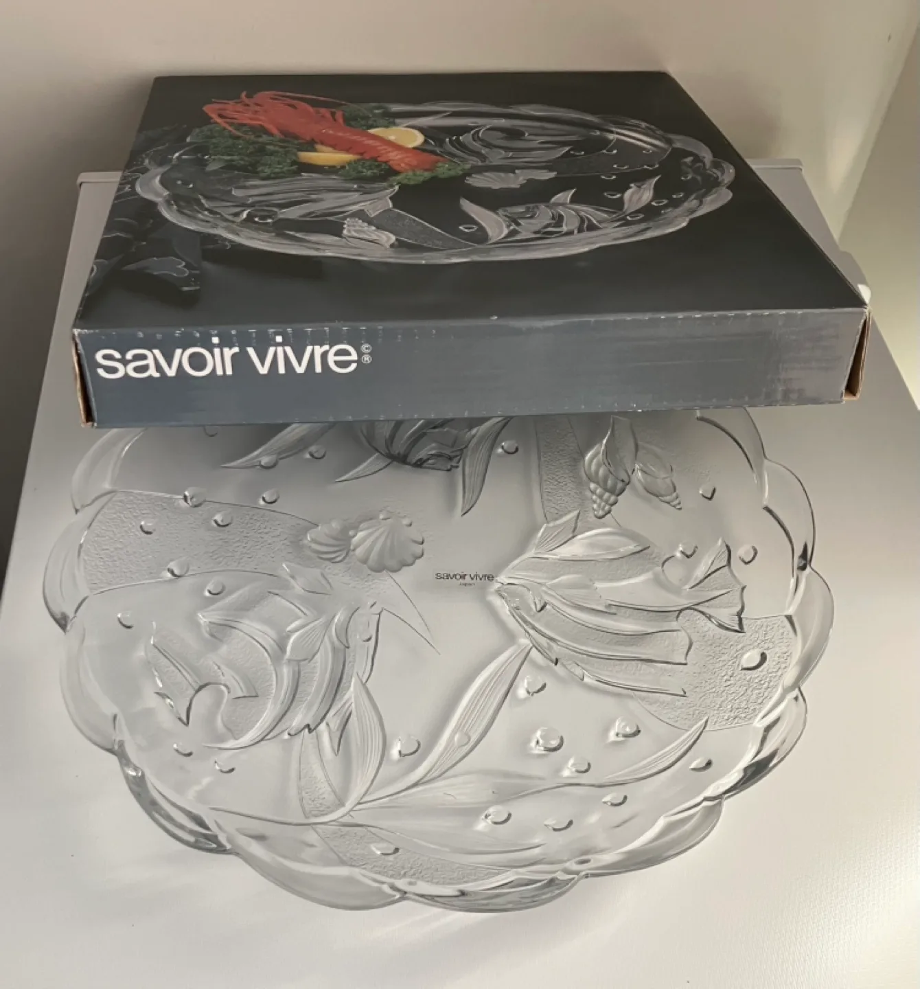 Savoir Vivre Glass Serving Platter (made in JAPAN) image indicator(4)