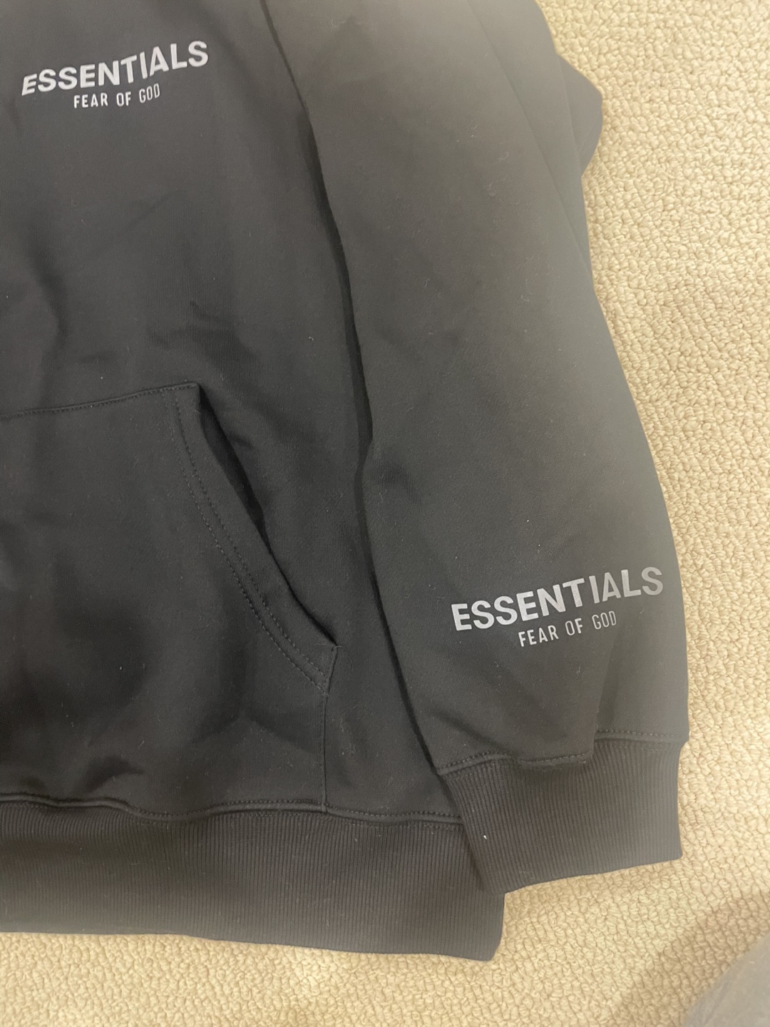Essentials Fear Of God Black Hoodie - photo 4