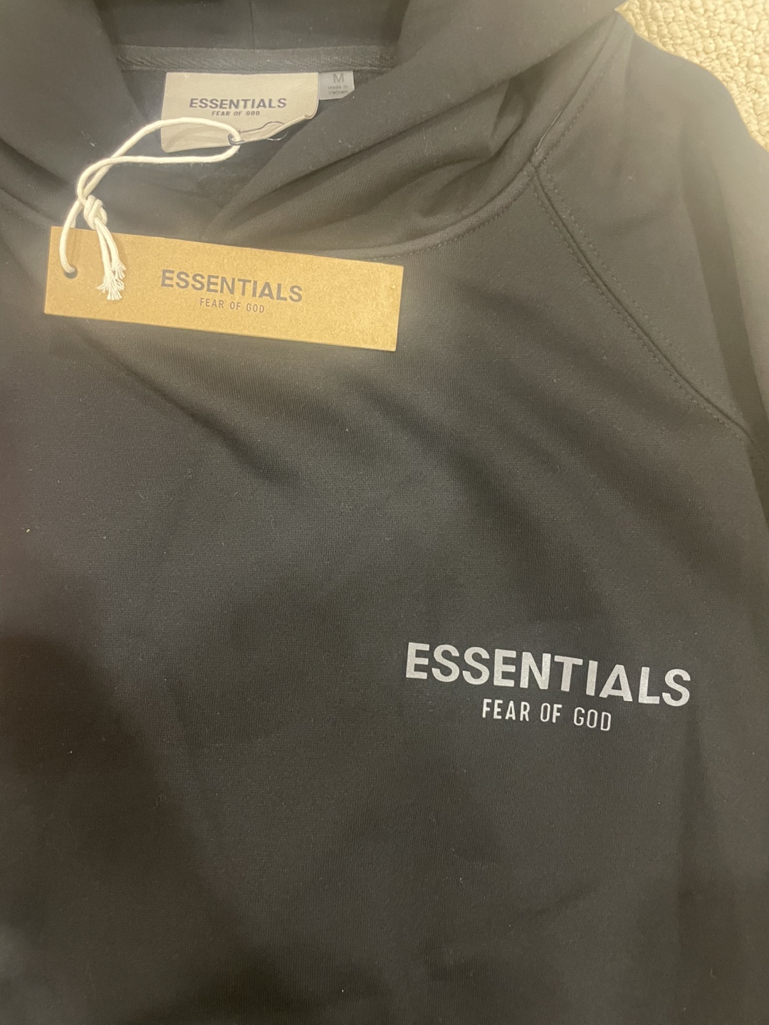 Essentials Fear Of God Black Hoodie - photo 2