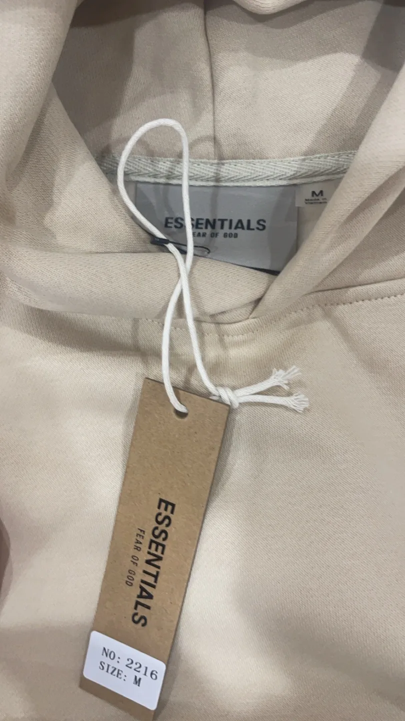 Fear Of God Essentials Beige Hoodie image indicator(2)