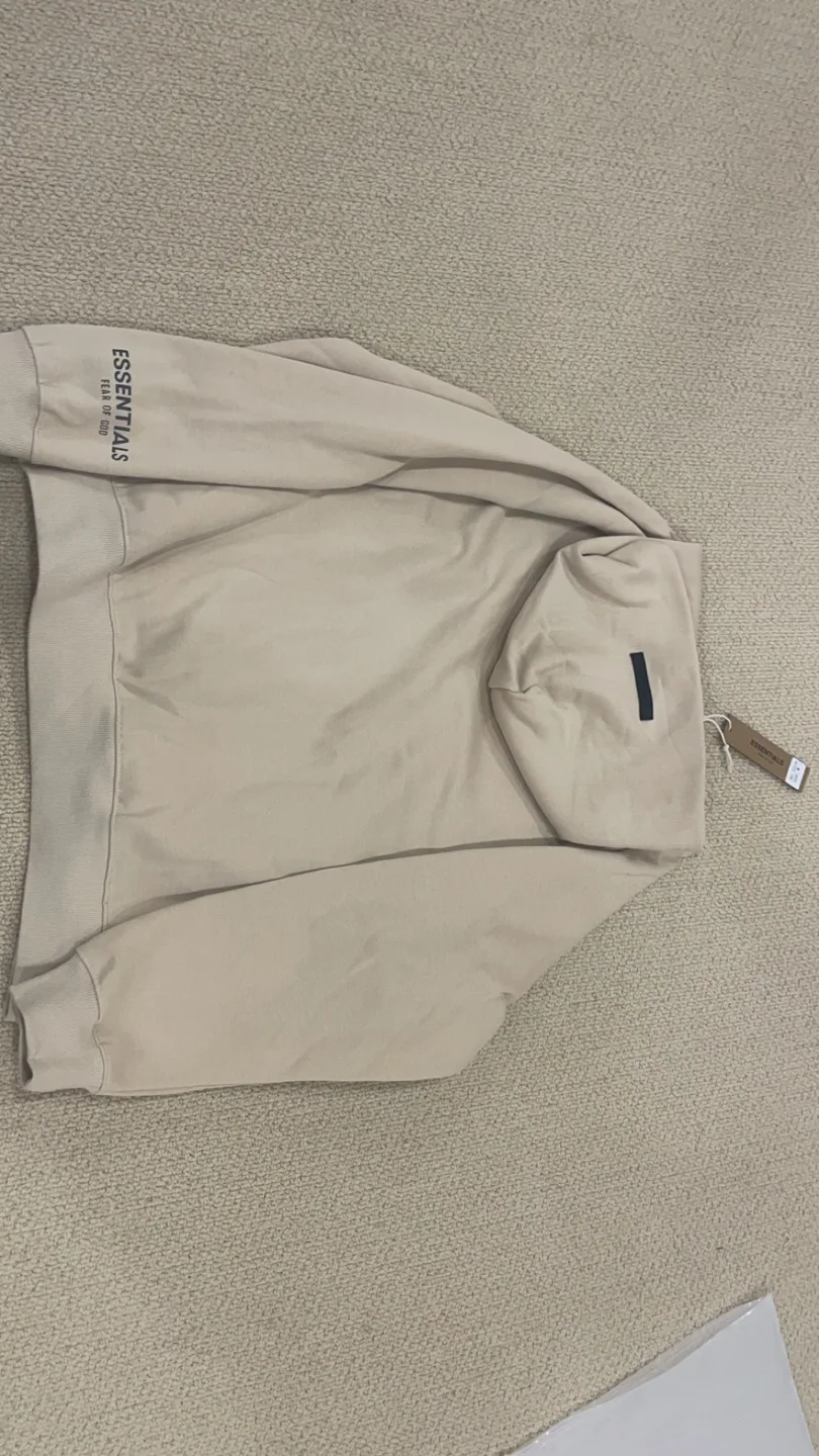 Fear Of God Essentials Beige Hoodie image indicator(4)