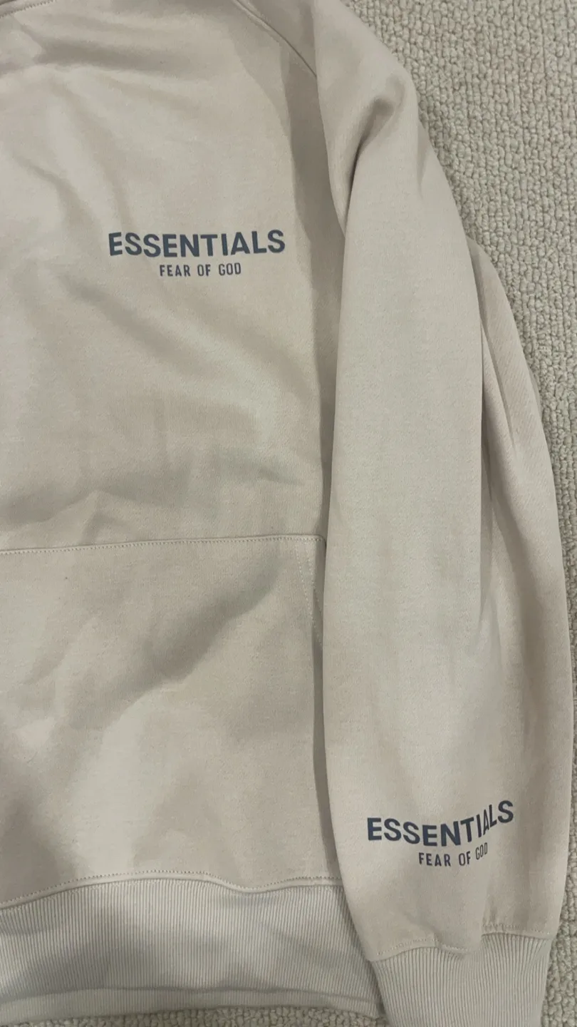 Fear Of God Essentials Beige Hoodie image indicator(3)