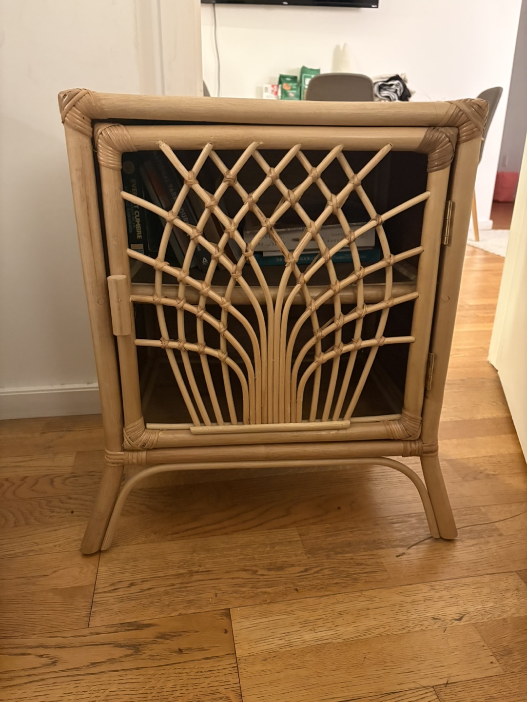 Rattan Cabinet with Door and Shelf - photo 3