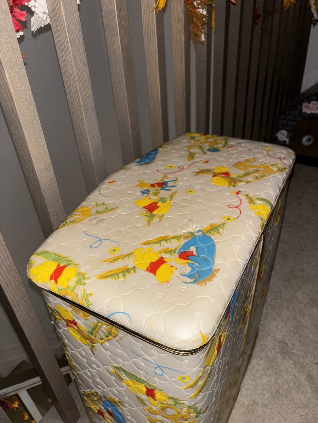 Vintage Winnie the Pooh Laundry Hamper - photo 5