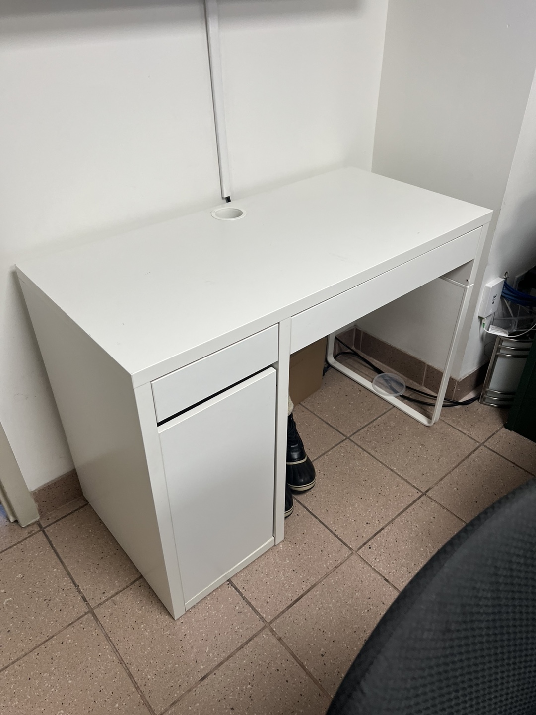 Students white desk