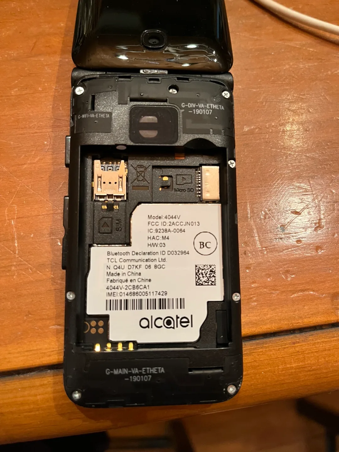 Alcatel Go Flip 4044V Flip Phone image indicator(2)