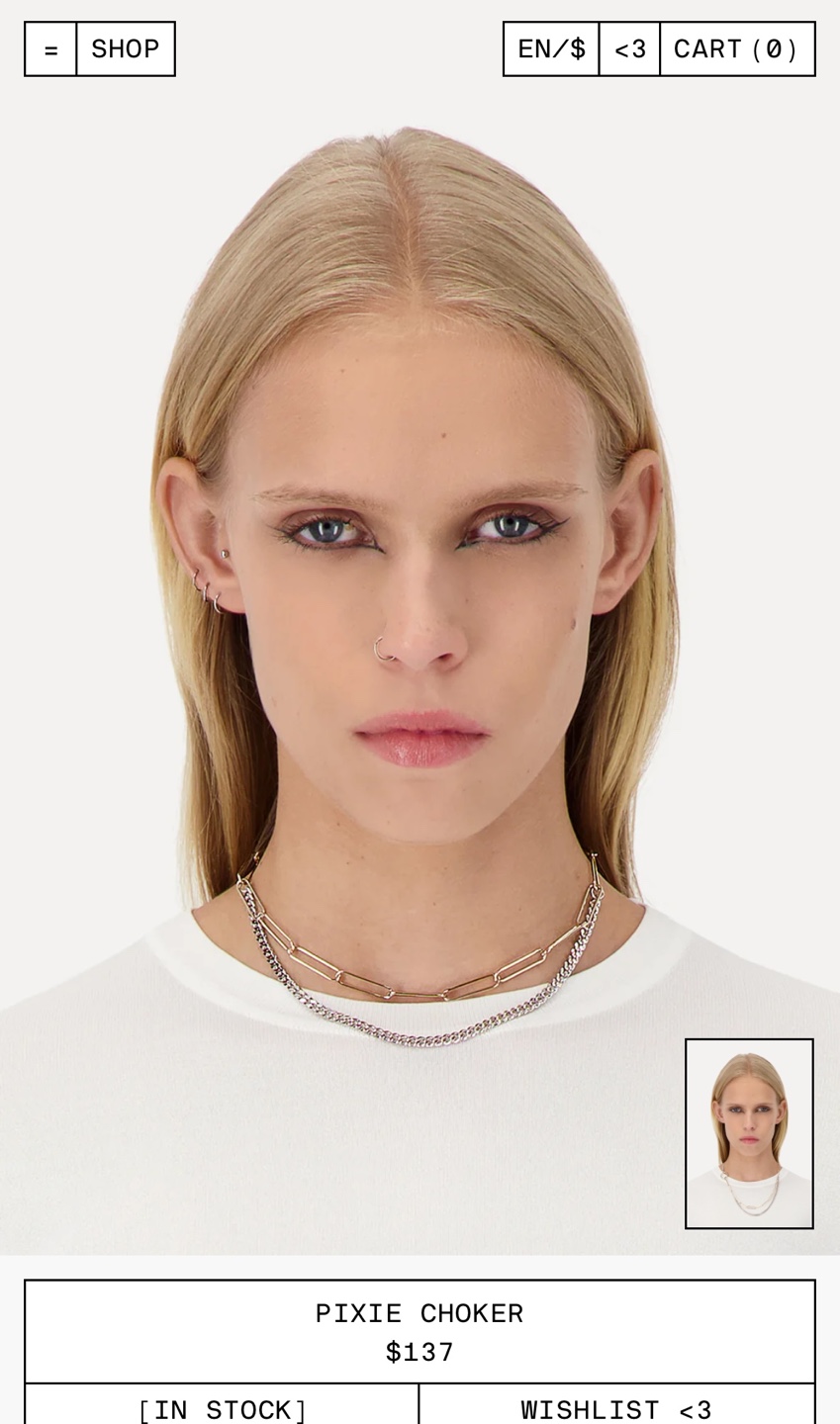 Justin Clenquet Pixie Choker Necklace - photo 5