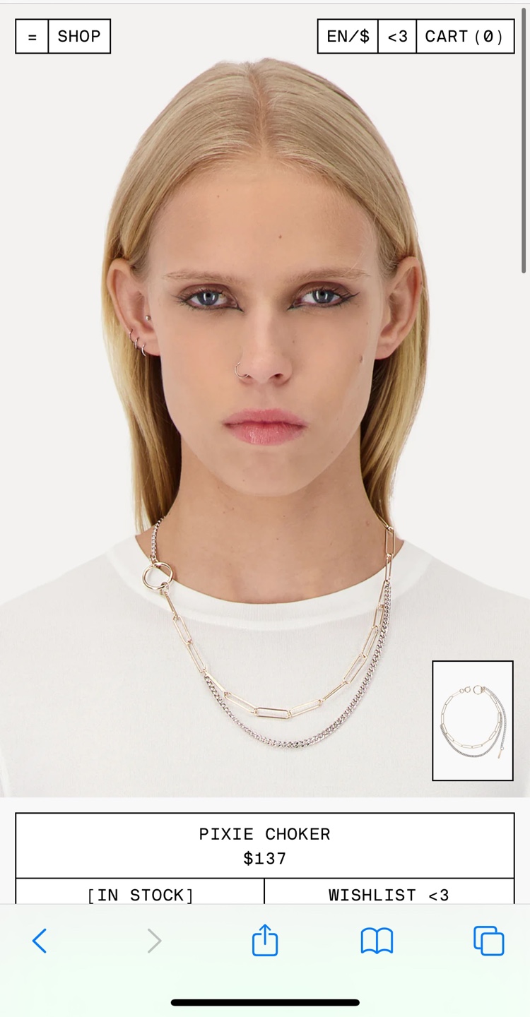 Justin Clenquet Pixie Choker Necklace - photo 4