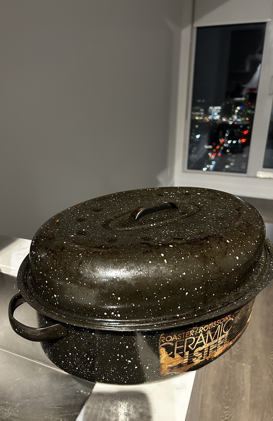 Vintage Ceramic Steel Roaster - photo 2