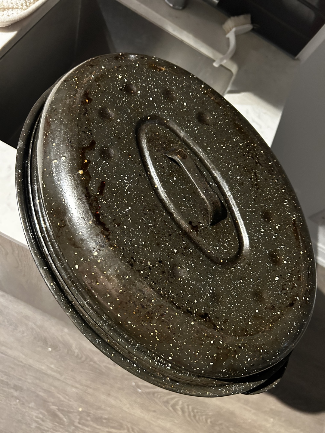 Vintage Ceramic Steel Roaster - photo 3