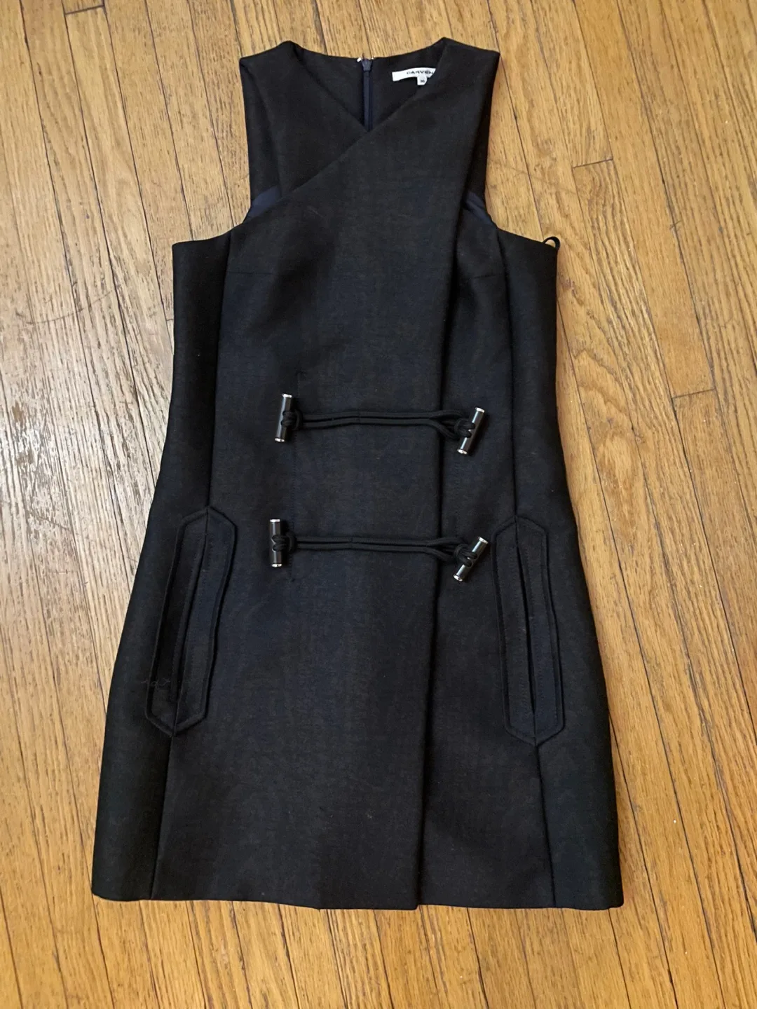 Carven designer wool Toggle Dress Size 36 thumbnail