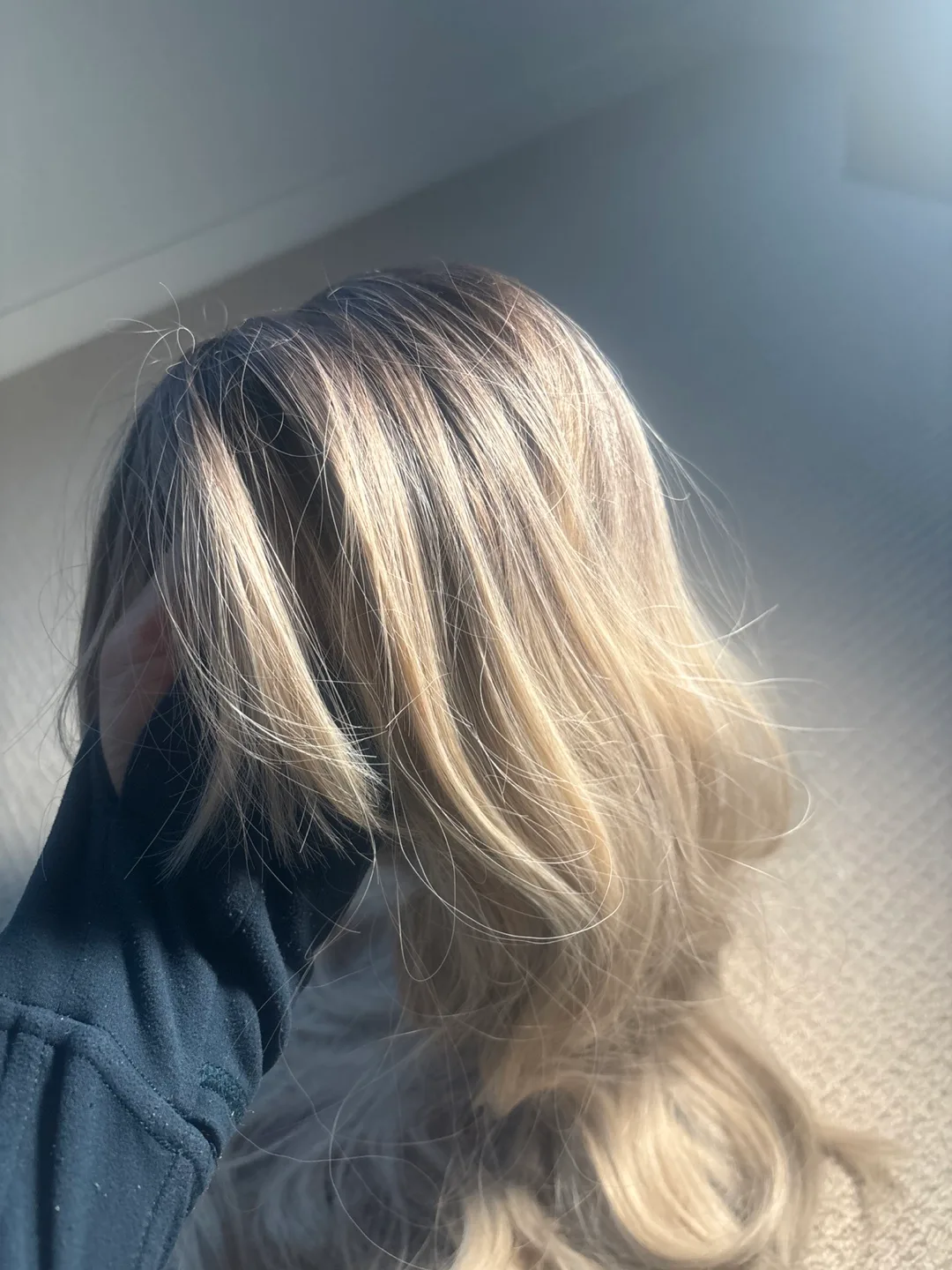 Long Blonde Ombre Wig image indicator(4)