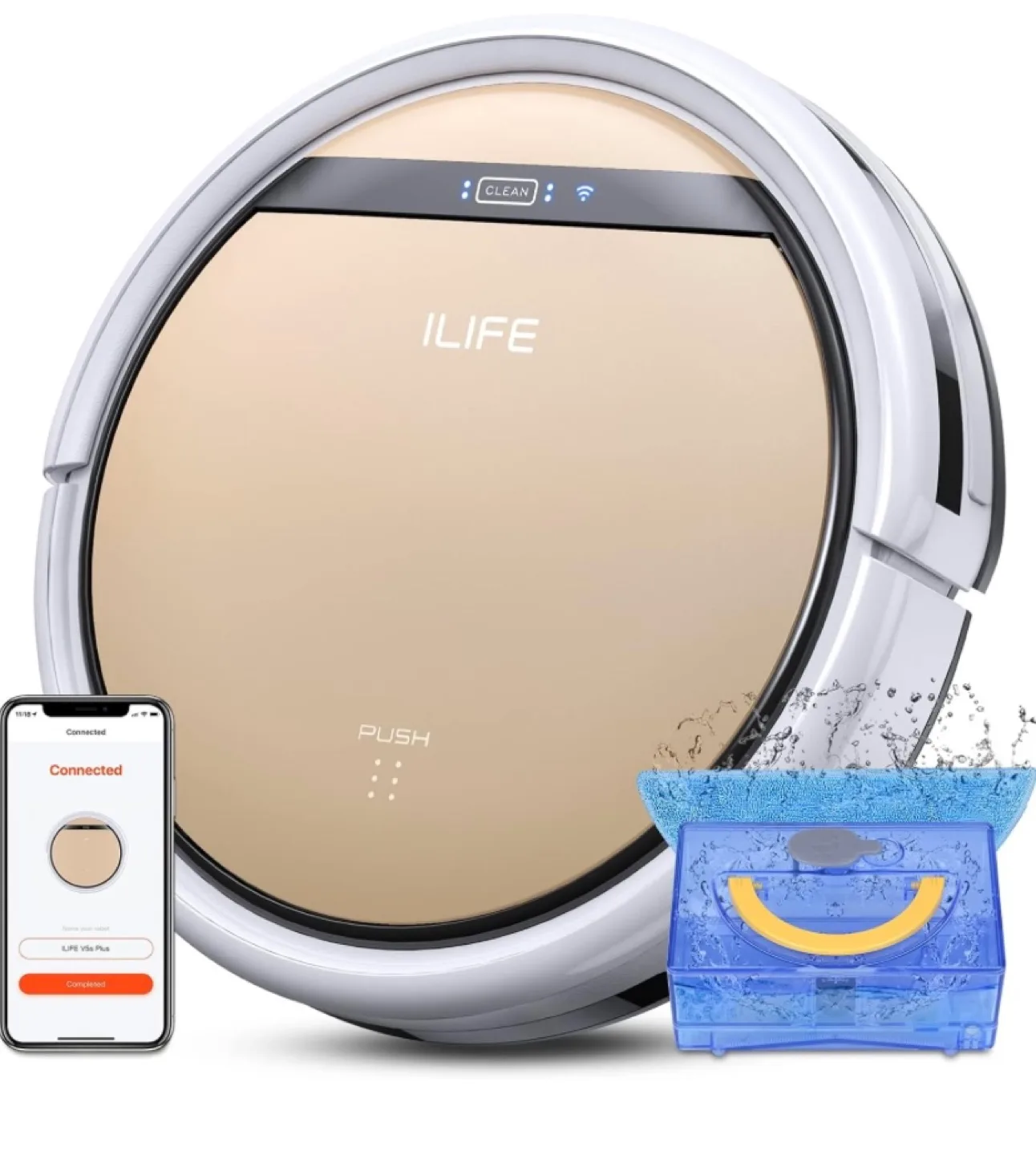 New. ILIFE V5s Plus 2-in-1 Robot Vacuum and Mop thumbnail