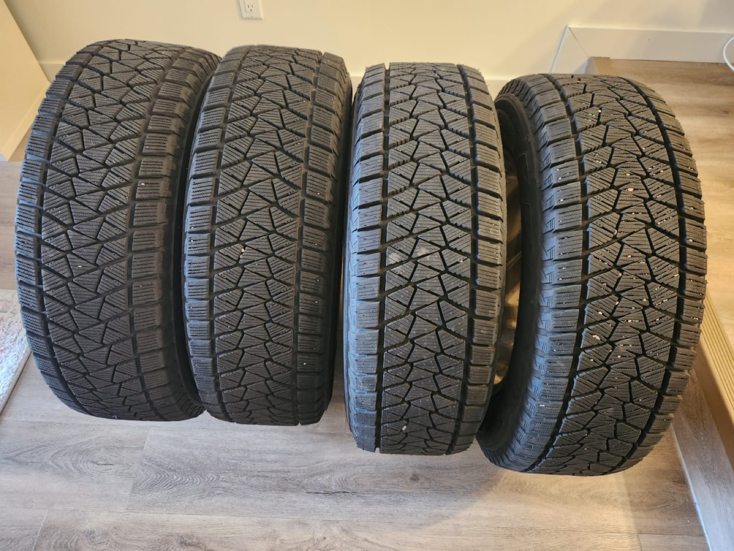 Bridgestone Blizzak WS80 Winter Tires on Honda Alloy Rims