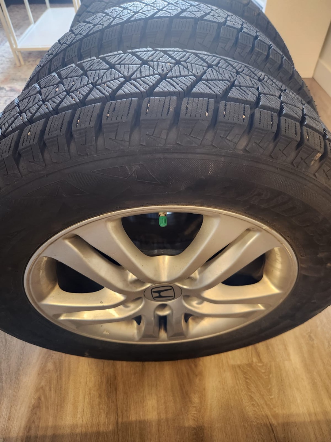 Bridgestone Blizzak WS80 Winter Tires on Honda Alloy Rims - photo 2