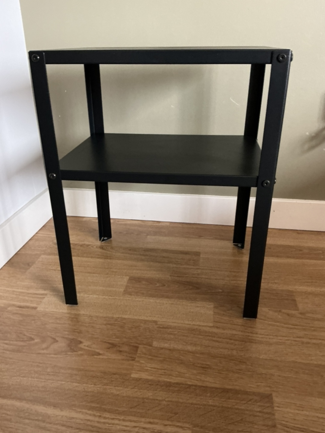 Black Metal Two-Tier Side Table - photo 3