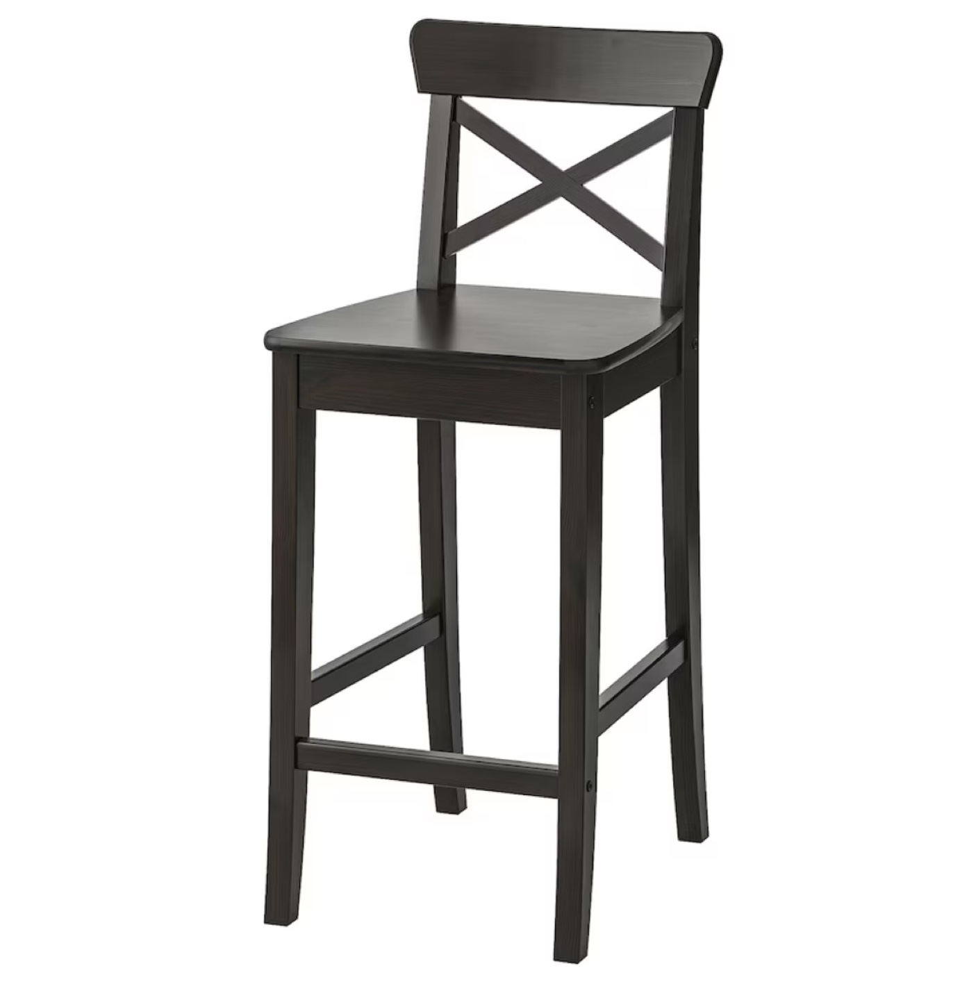 3 IKEA Counter Stools - Dark brown - photo 2