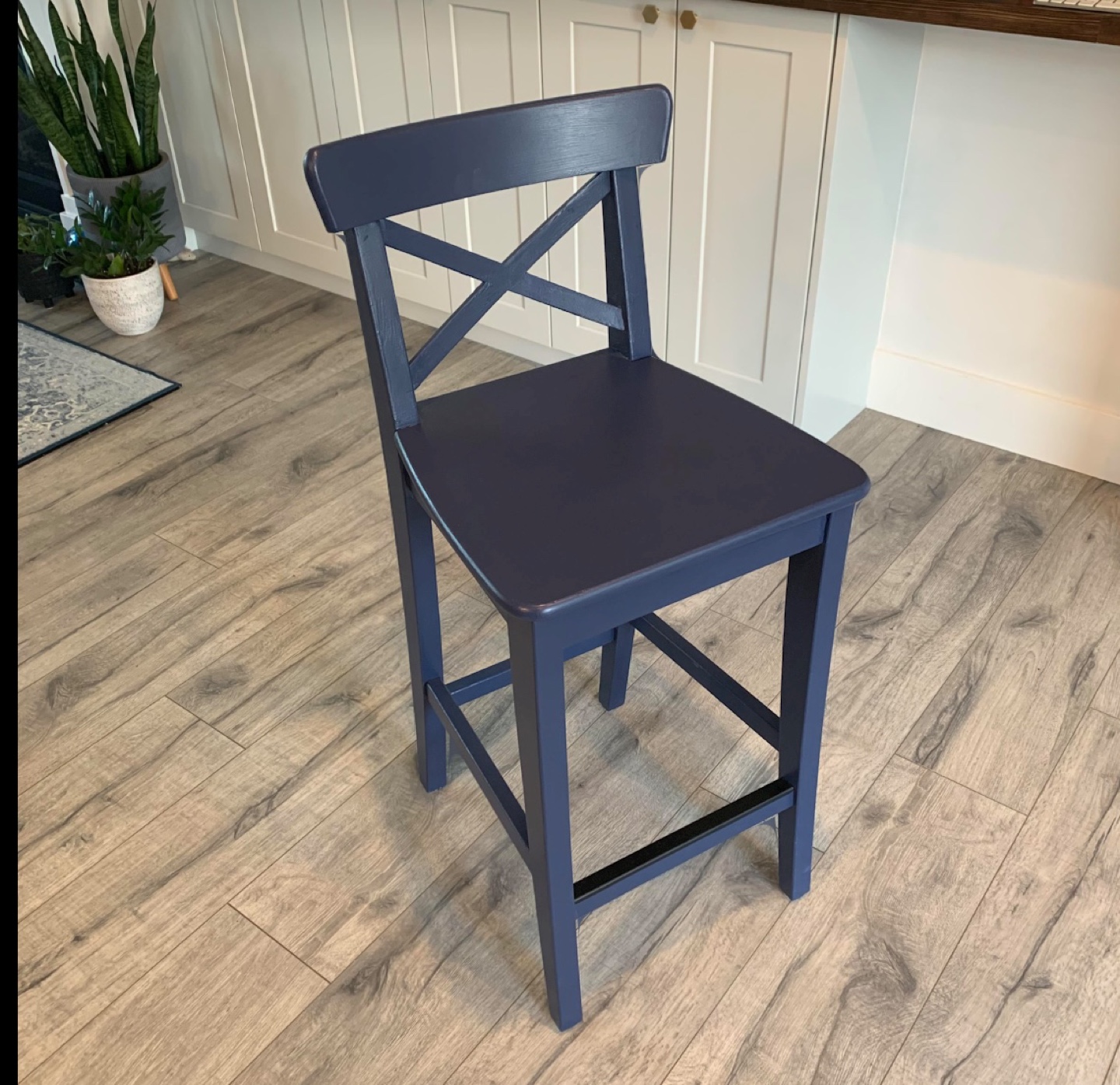 3 IKEA Counter Stools - Dark brown