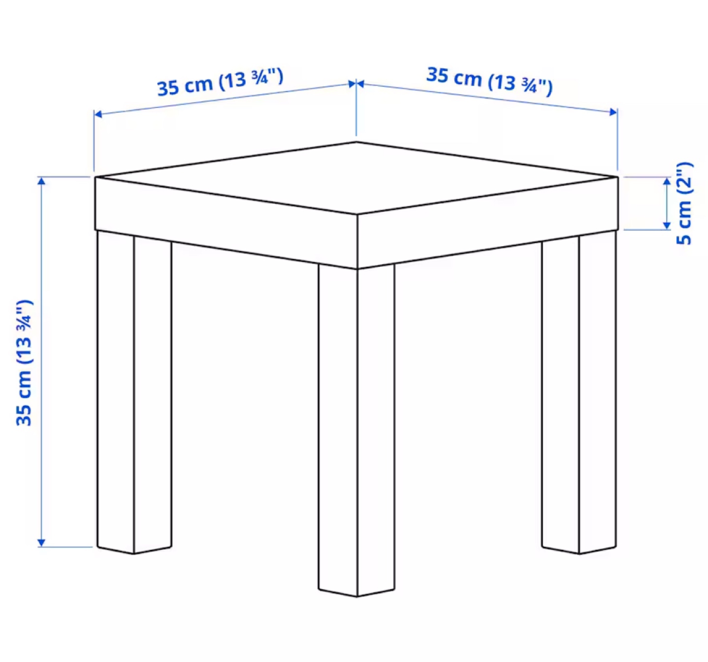 IKEA LACK White mini Side Table - photo 2