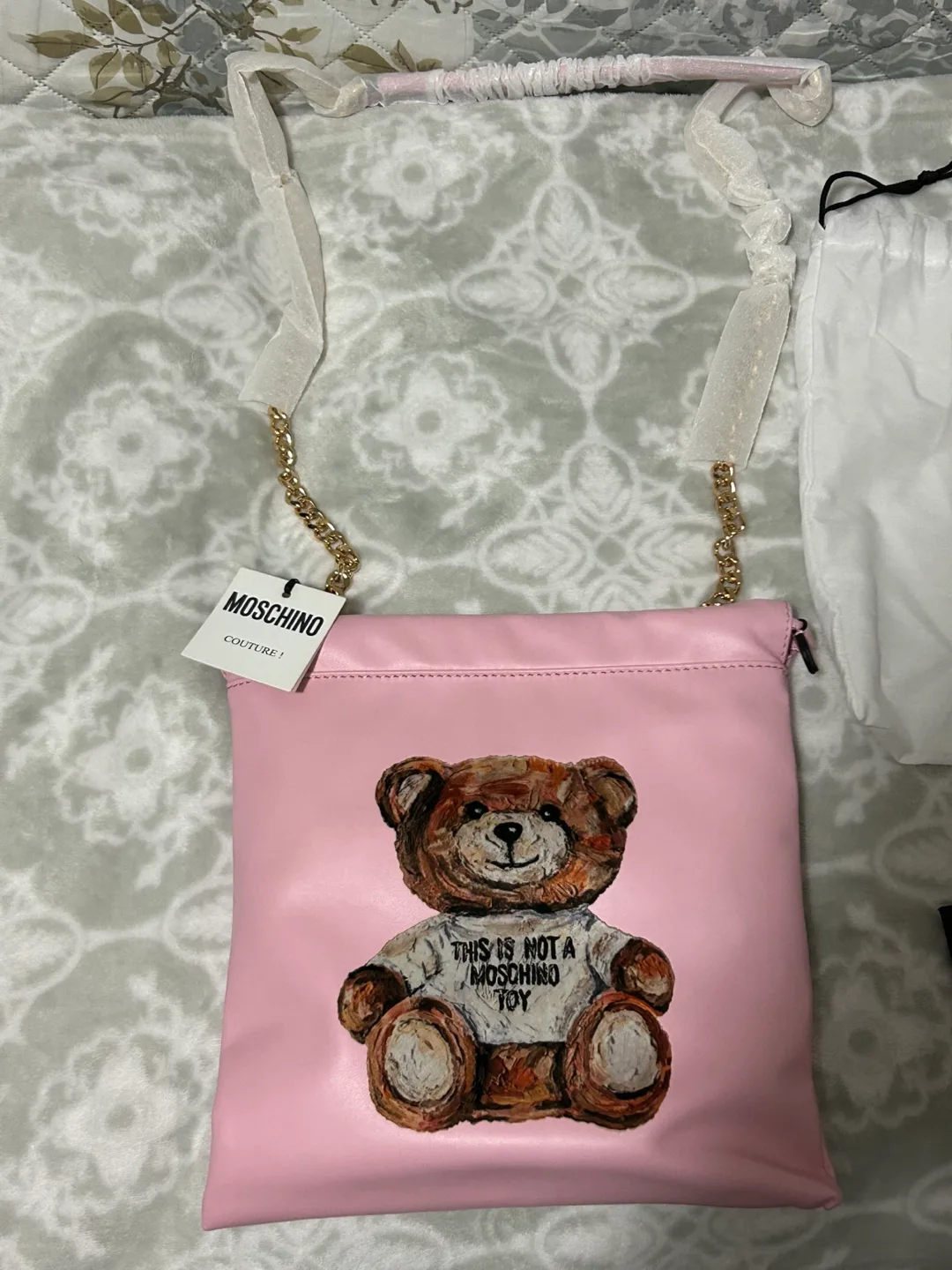 Love Moschino Pink Teddy Bear Crossbody Bag image indicator(2)