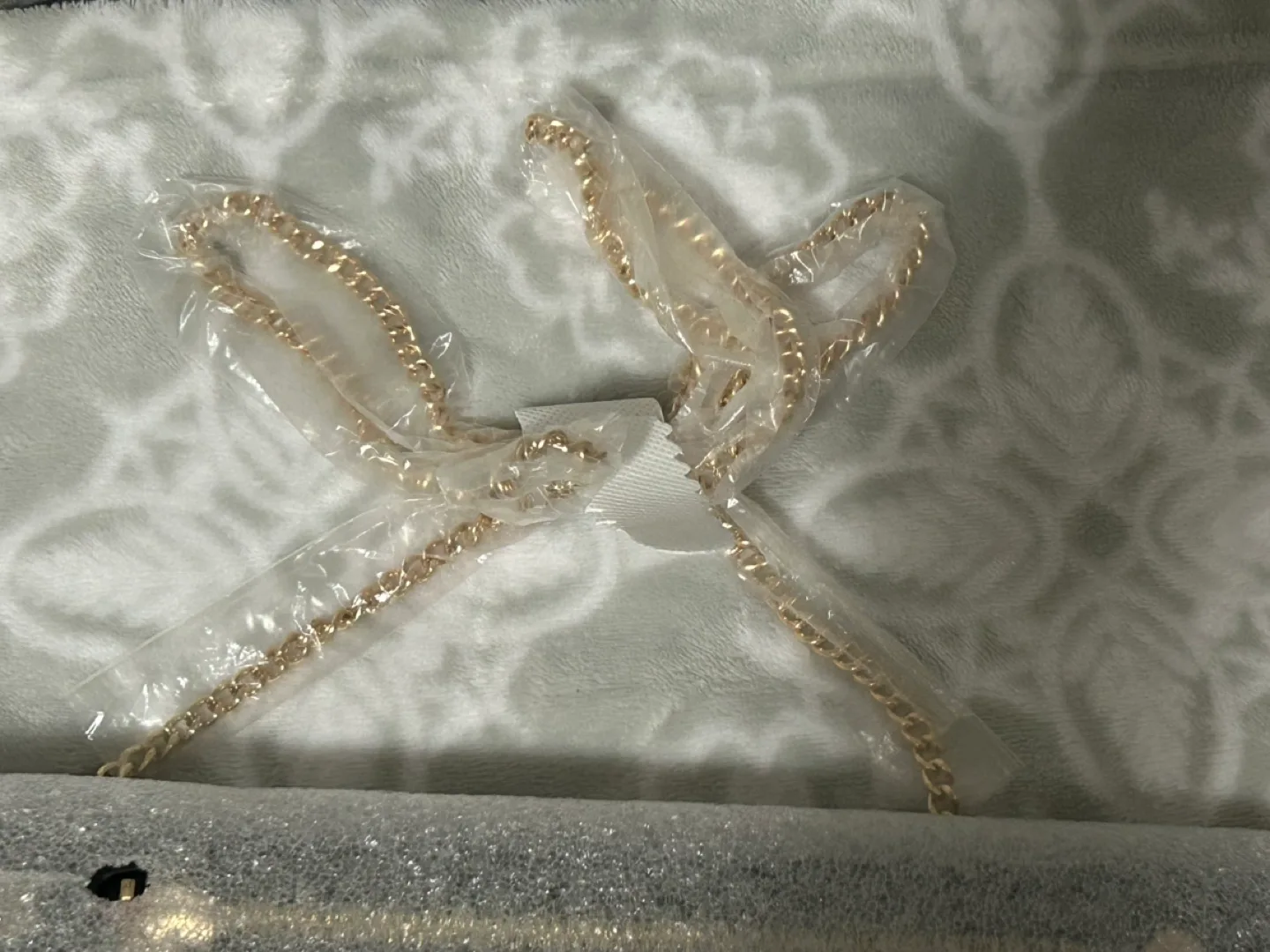 Love Moschino Black Envelope Clutch Bag with Gold Chain image indicator(3)