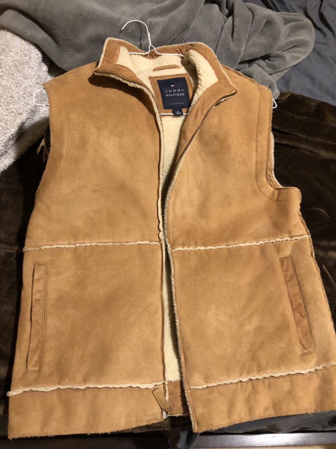Tommy Hilfiger Men's Suede Vest - Size M - photo 3