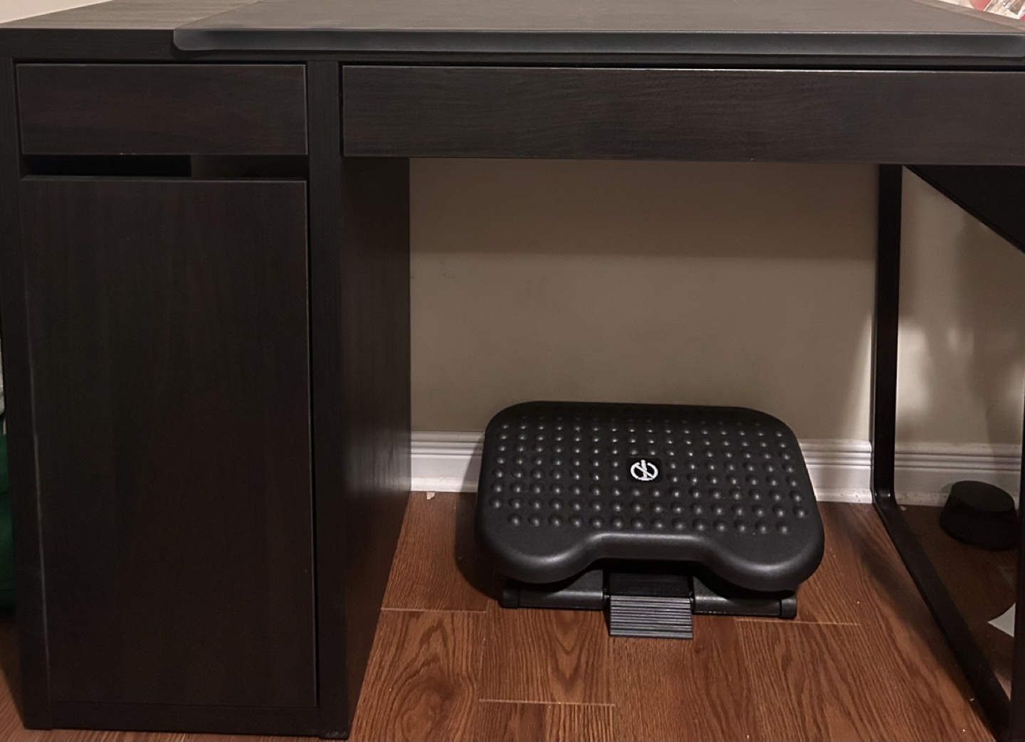 IKEA MICKE Black / Brown Computer Desk with Storage