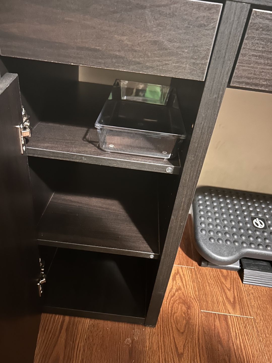 IKEA MICKE Black / Brown Computer Desk with Storage - photo 4