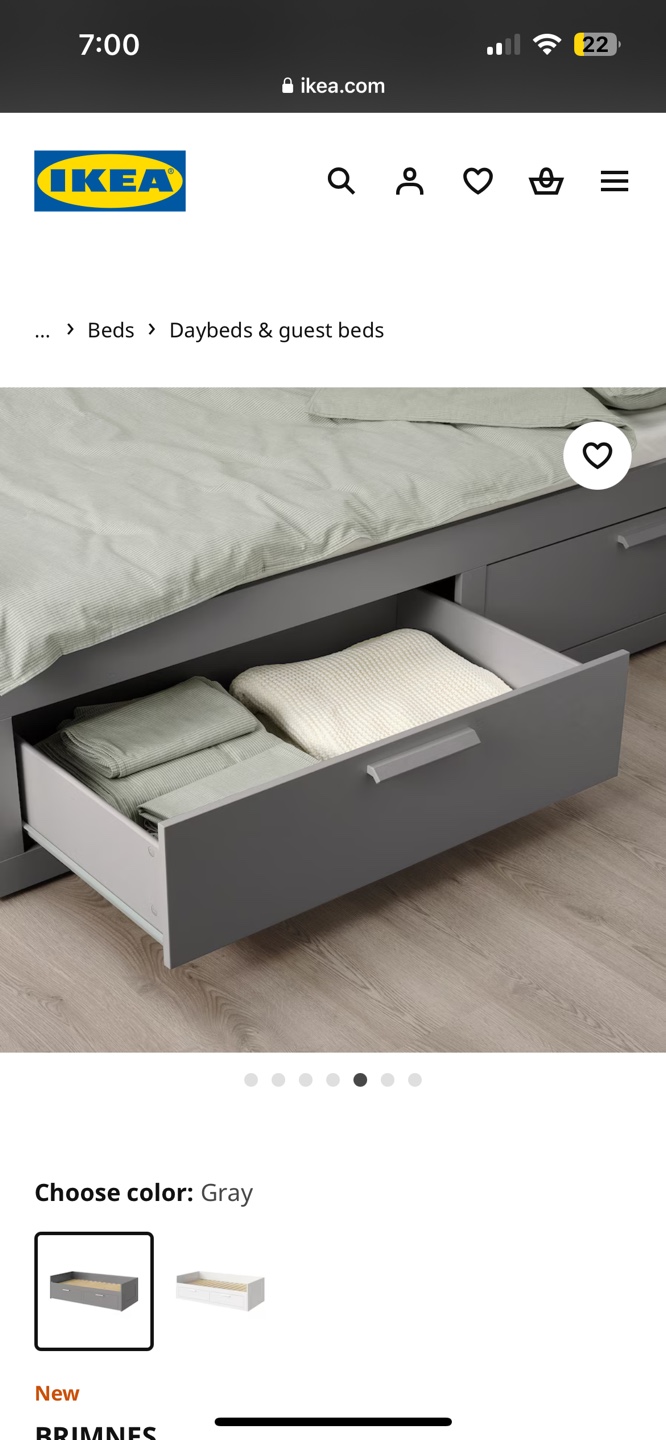 IKEA BRIMNES Daybed with Storage Twin but expandable - photo 5