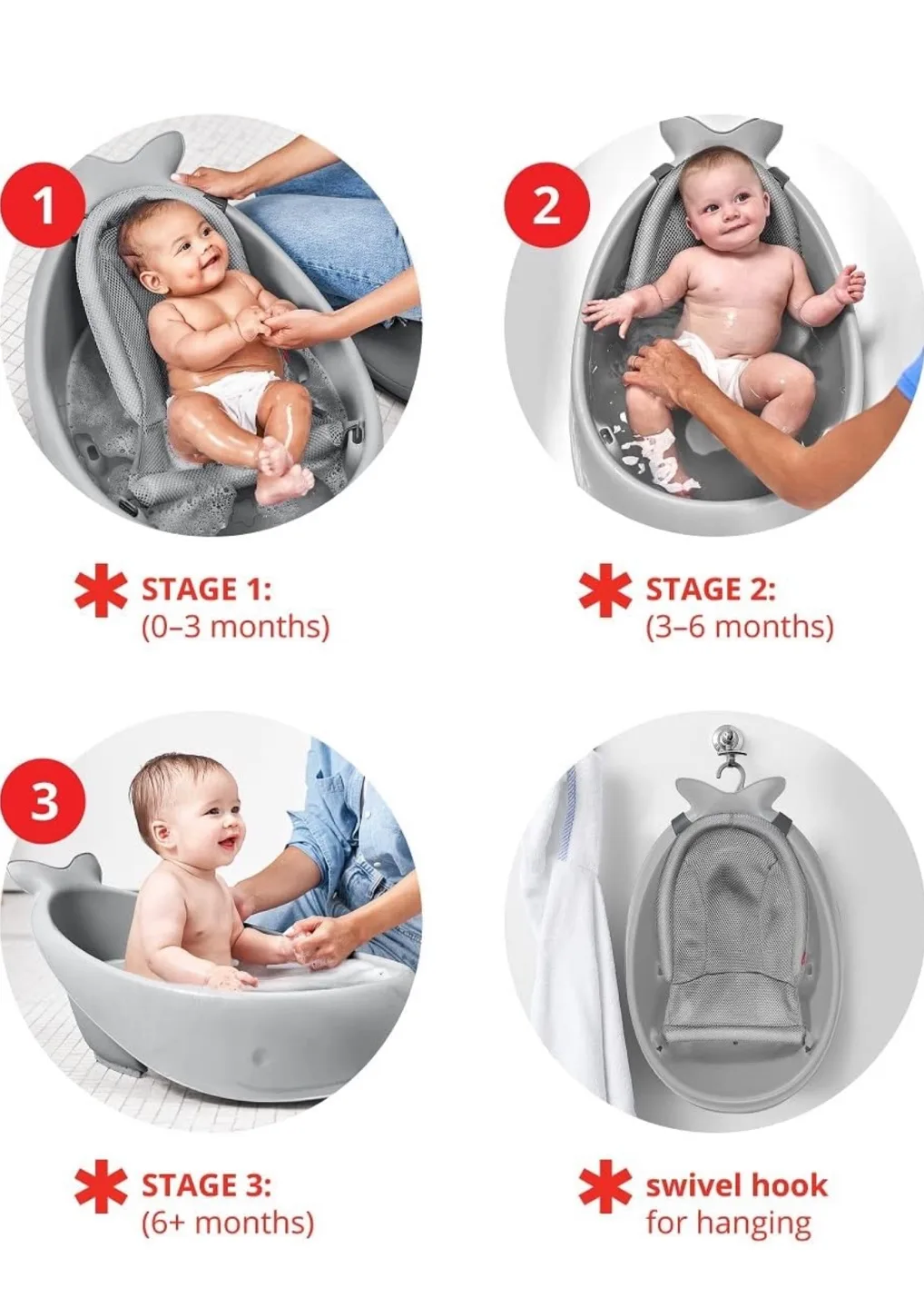 Skip Hop Sling Baby Bath Tub image indicator(2)