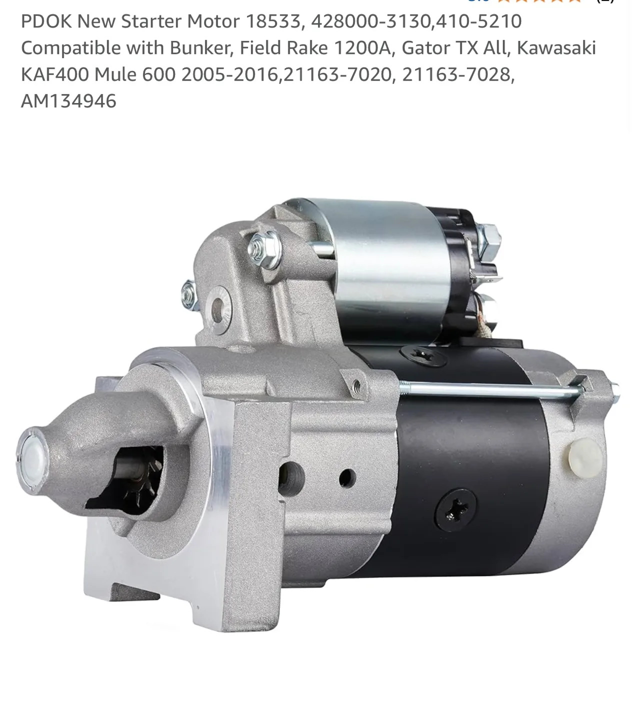 PDOK New Starter Motor 18533, 428000-3130, 410-5210 image indicator(3)