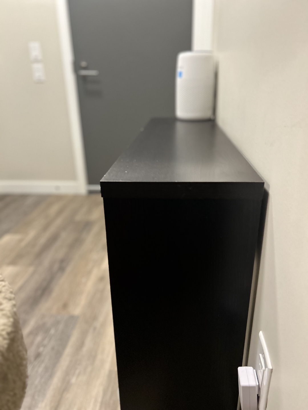 Dark Brown Console Table with Two Drawers - photo 5