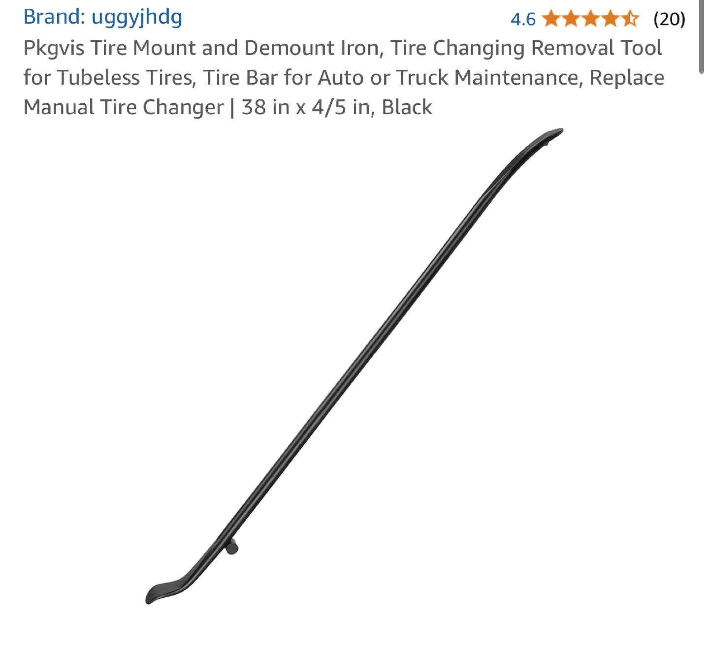 Tire Mounting Bar - 38 inch Tire Iron image indicator(3)