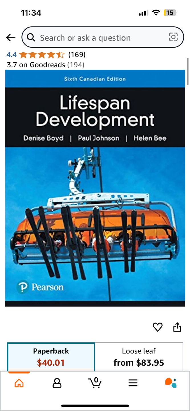 Lifespan Development Textbook Sixth Canadian Edition