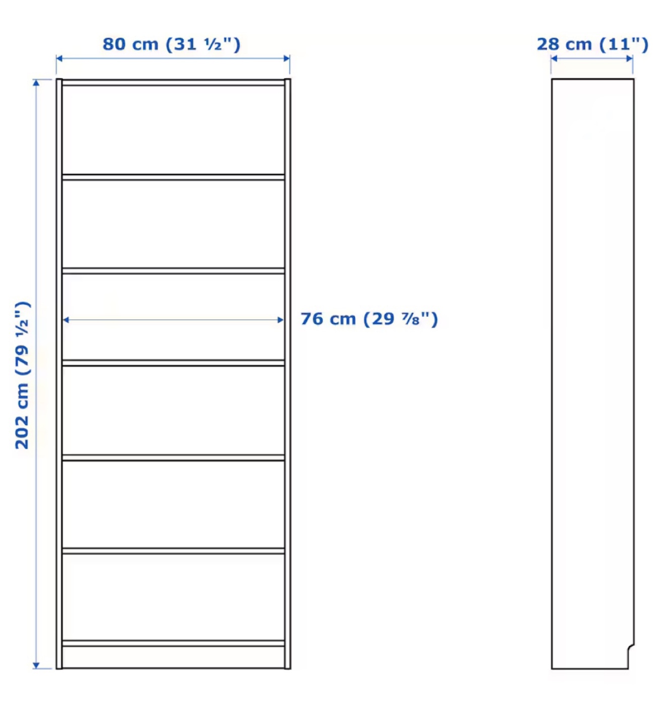 IKEA BILLY Bookcase - White - photo 2