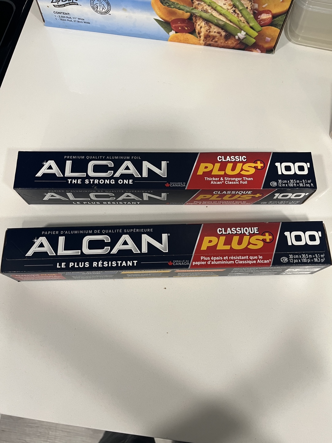 2 Rolls Alcan Classic Plus Aluminum Foil