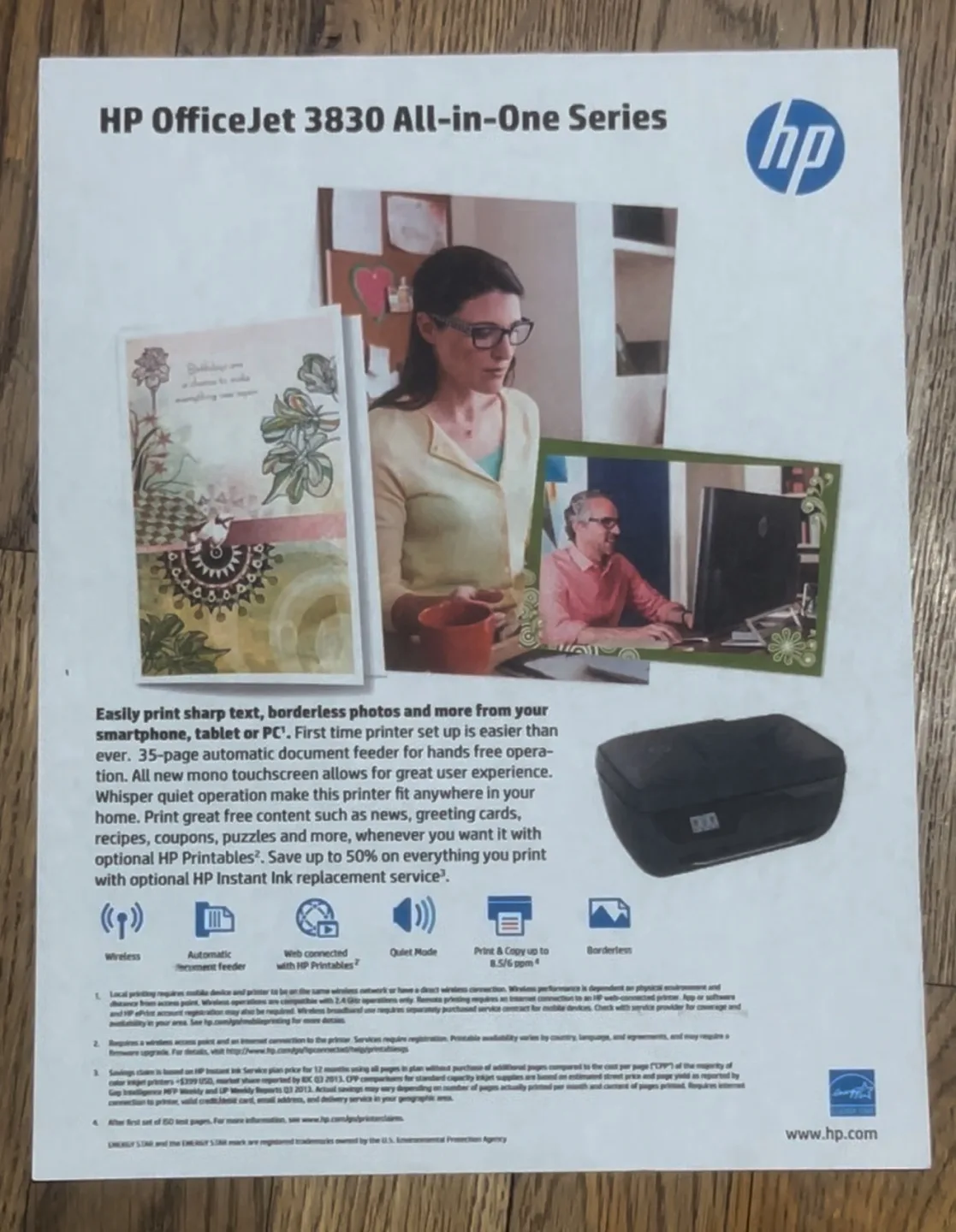 🧡 HP OfficeJet 3830 All-in-One Wireless Printer image indicator(10)