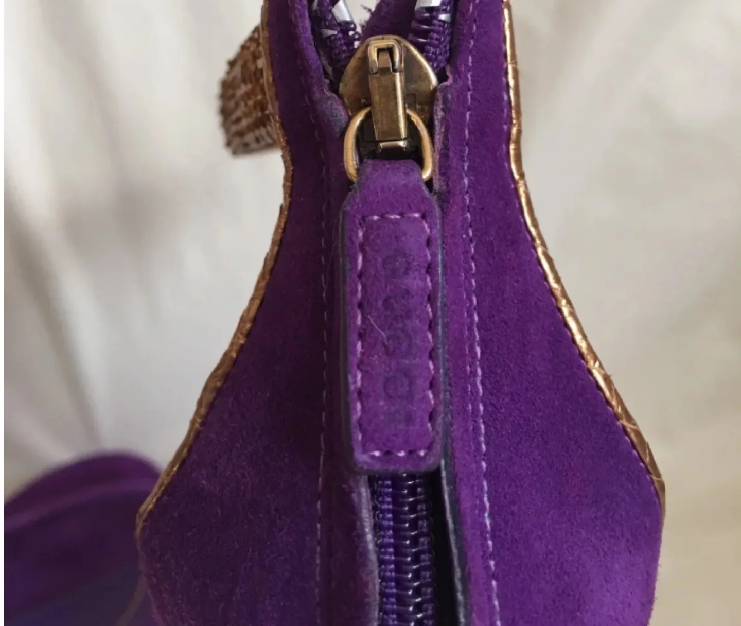 Gucci Purple Suede Heels Size 39 image indicator(6)