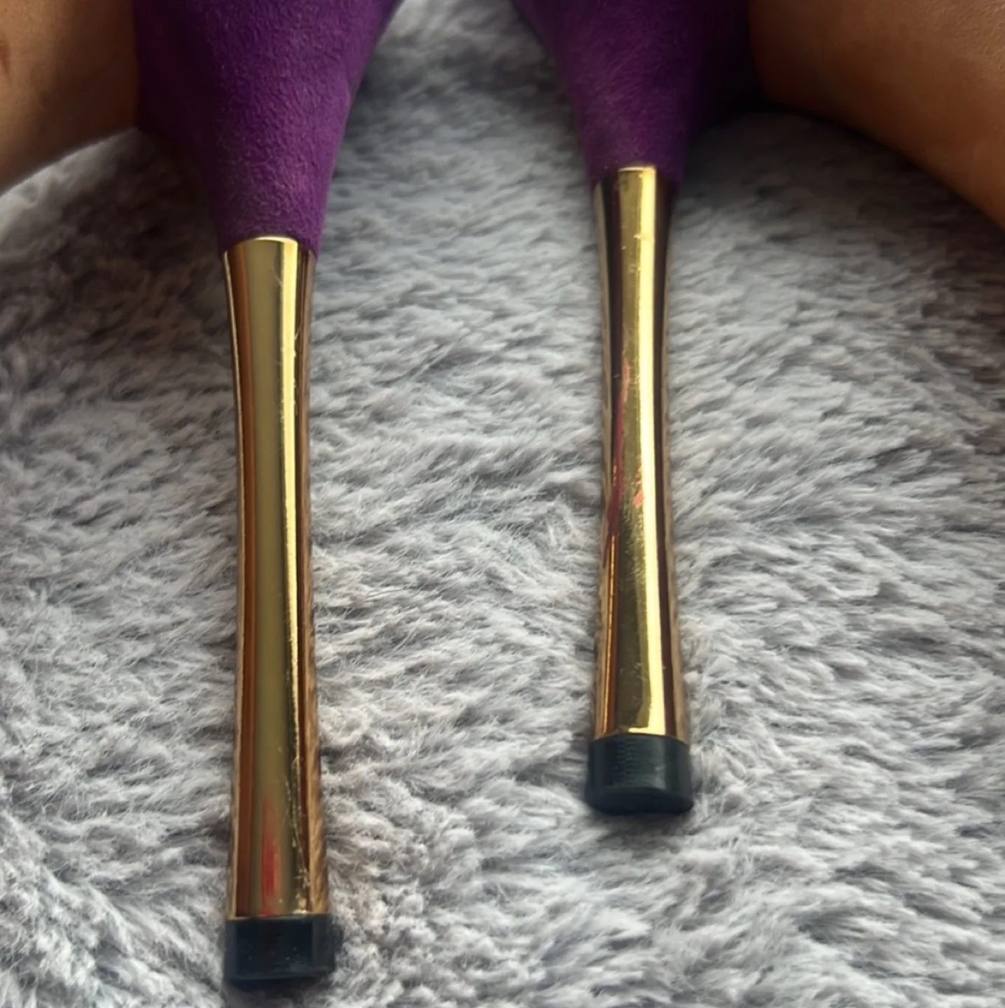 Gucci Purple Suede Heels Size 39 image indicator(3)