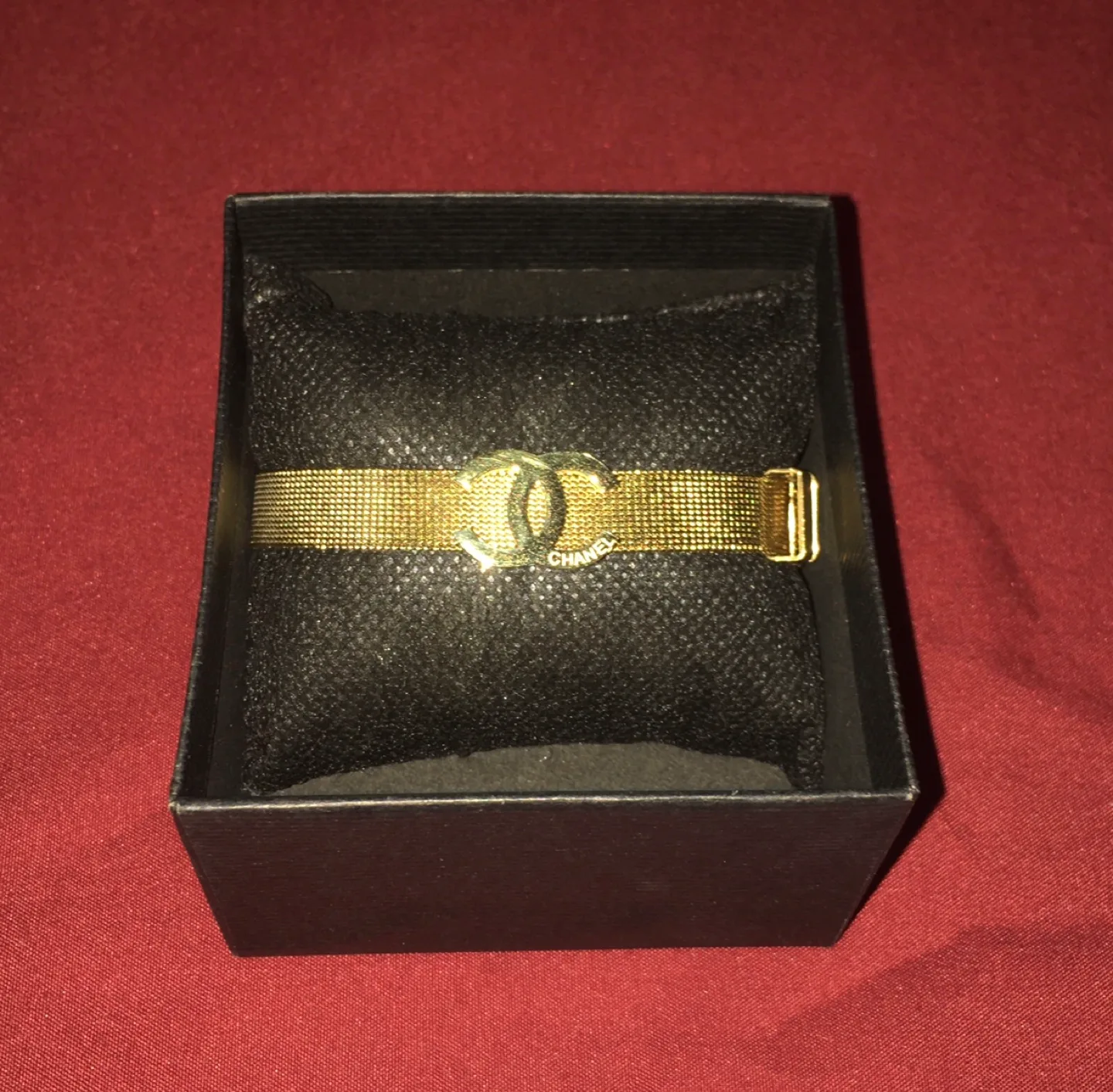 Gold Chanel-inspired Mesh Bracelet image indicator(2)